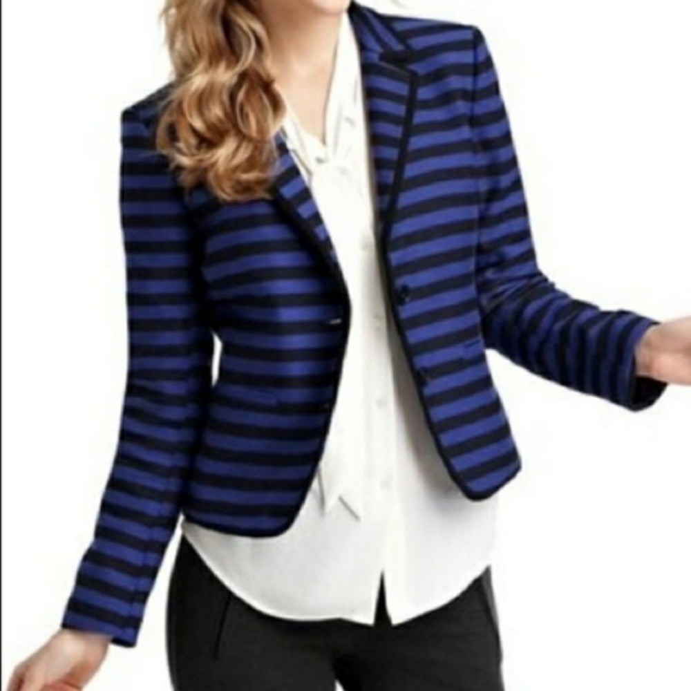 LOFT Blazer Size 12 Blue and Black
